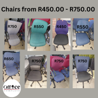 CH13 - Chairs from R450.00 - R750.00